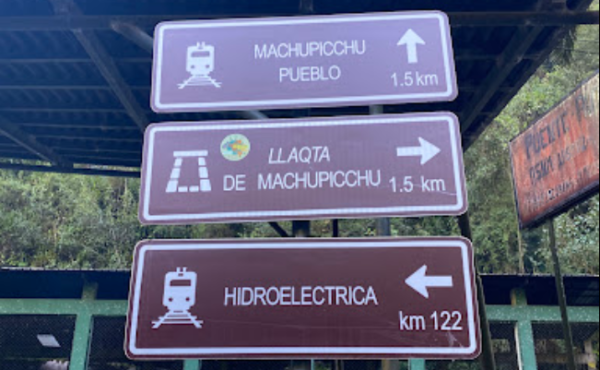 Letrero de Central Hidroeléctrica