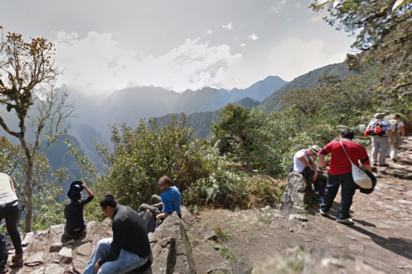 vista desde la cima de la montaña Machu Picchu