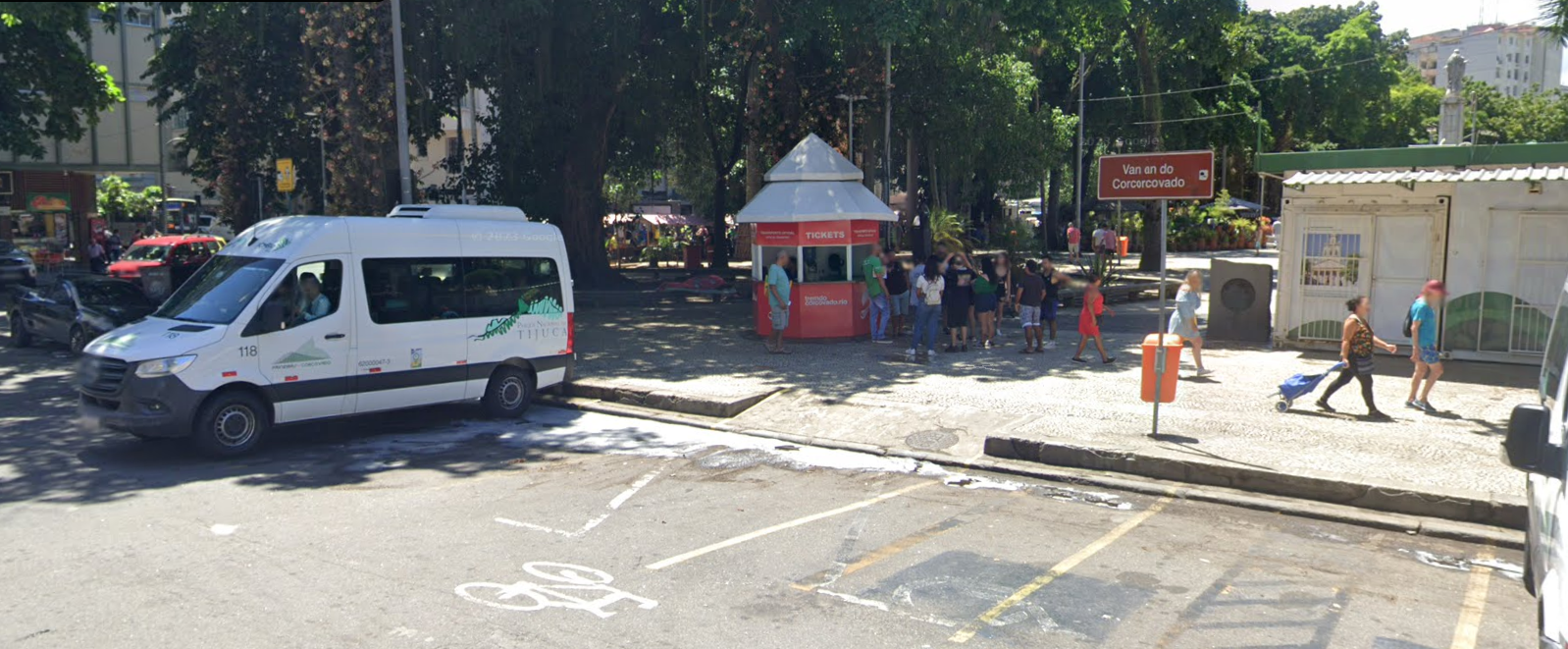 punto de embarque de Van do Corcovado en Praça do Largo do Machado