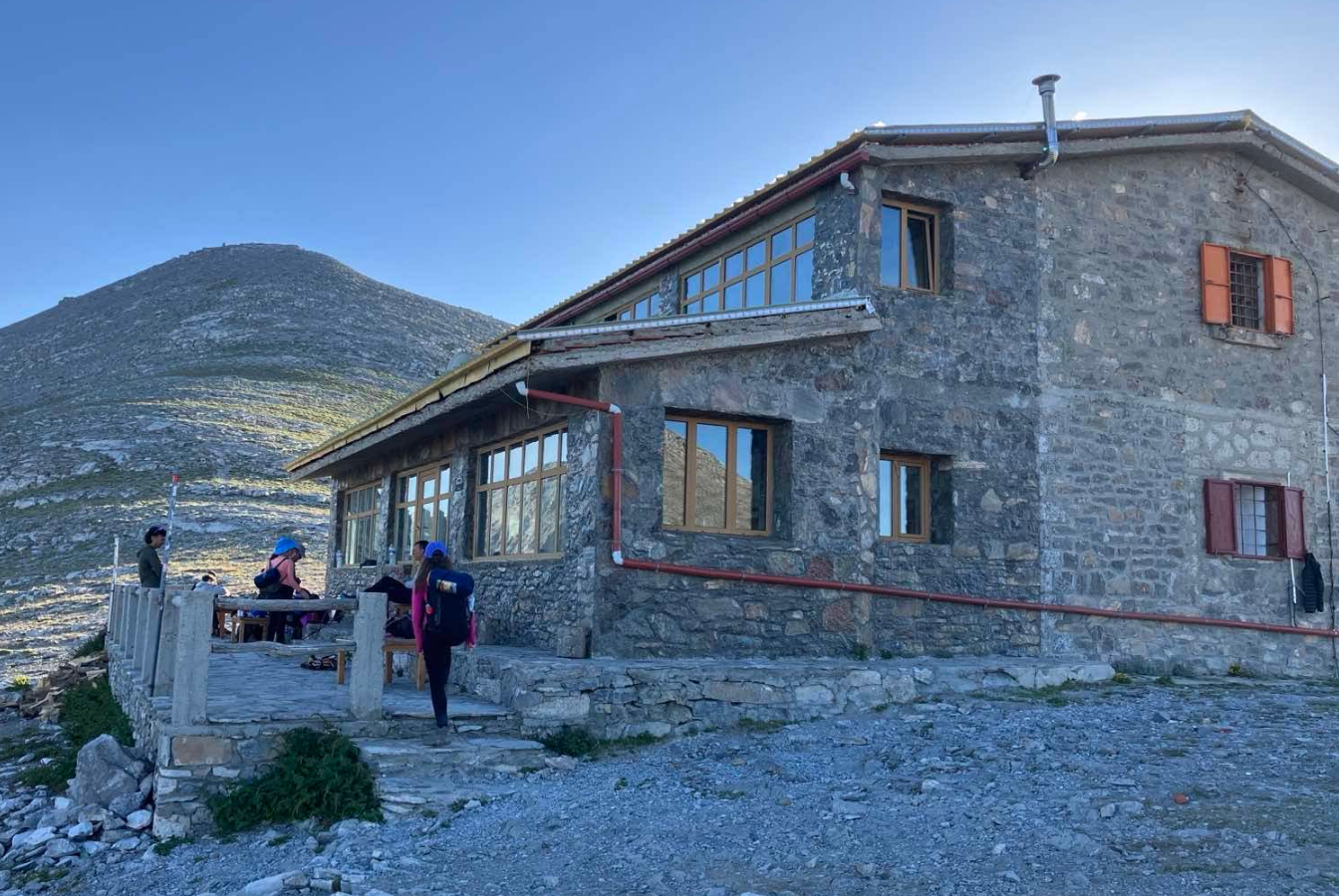 Refugio Giosos Apostolidis en el monte olimpo